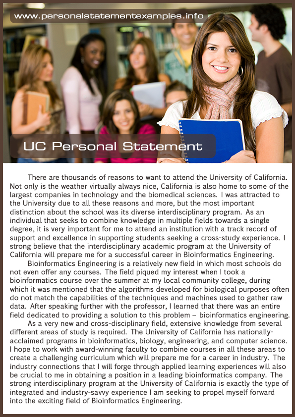 uc personal statement requirements