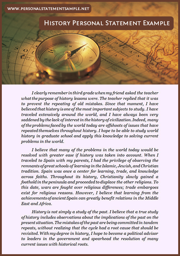 ancient history and history personal statement