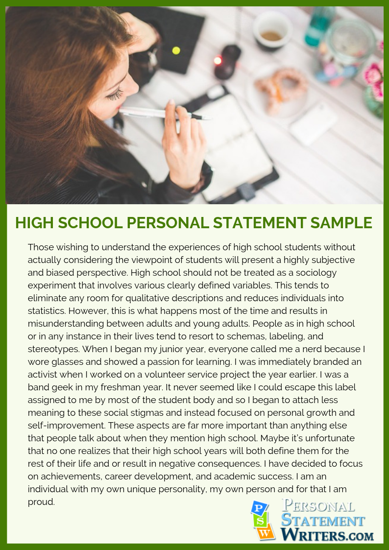 personal statement summer school